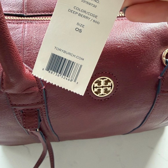 Tory Burch Deep Berry Brody Satchel - Picture 2 of 4